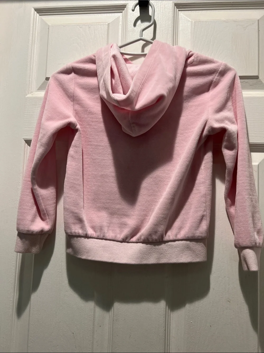 Juicy Couture Kids Light Pink Hooded Sweatshirt with Gold Juicy Applique